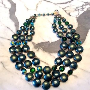 Green 50s vintage choker